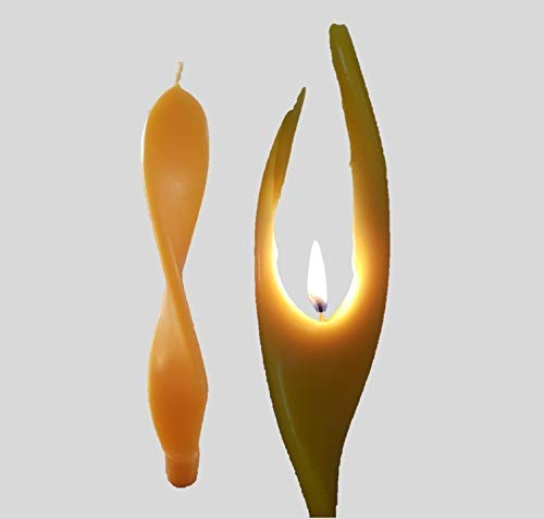 Engelskerze Tischkerze 24,5 x 5 cm 100% Bienenwachs aus eigener BIOLAND Imkerei, Bienenwachskerze